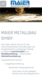 Mobile Screenshot of maiermetallbau.de