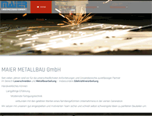 Tablet Screenshot of maiermetallbau.de